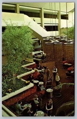 Vintage Sheraton St. Louis Hotel Atrium Lobby Postcard by St. Louis Color
