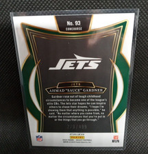 2024 Panini Select - Ahmad Sauce Gardner /499 No.93 Concourse  Orange Shock