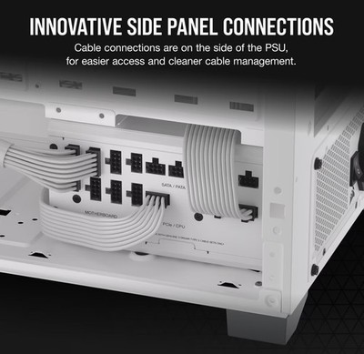 CORSAIR RM1000X SHIFT 80 PLUS GOLD FULLY MODULAR ATX POWER SUPPLY 1000 -  WHITE