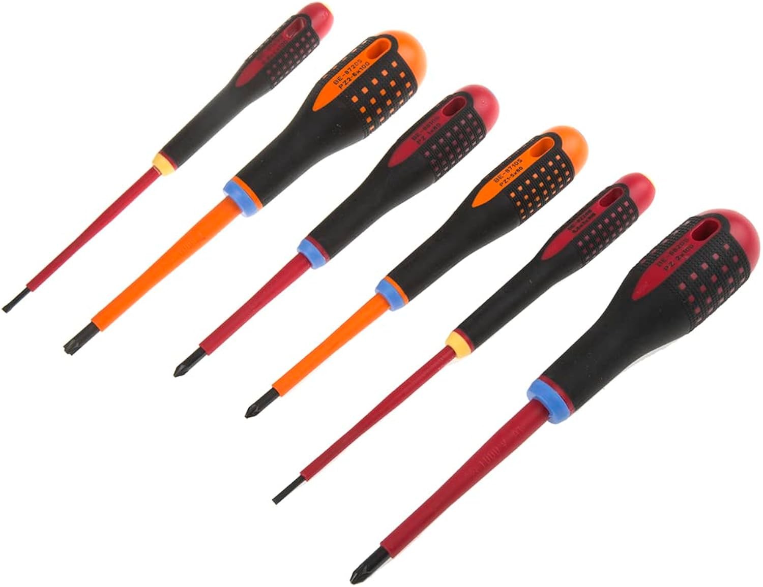 Bahco BE-9884S ERGO™ VDE Insulated Screwdriver Set, 6 Piece BAH9884S - Image 5