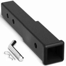 Trailer Hitch Extension 2In 2'' Receiver Extender 5/8 In Pin Hole 3500Lbs Towing