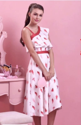 plains and prints red dress Plains & Prints Barbie Collection Ballet Wishes Womens Dress
