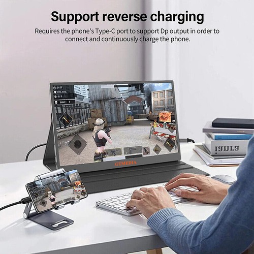 GTmedia 17,3" Portable Monitor Freesync Second External Screen FHD 1080P Speaker - 第 8/16 張圖片