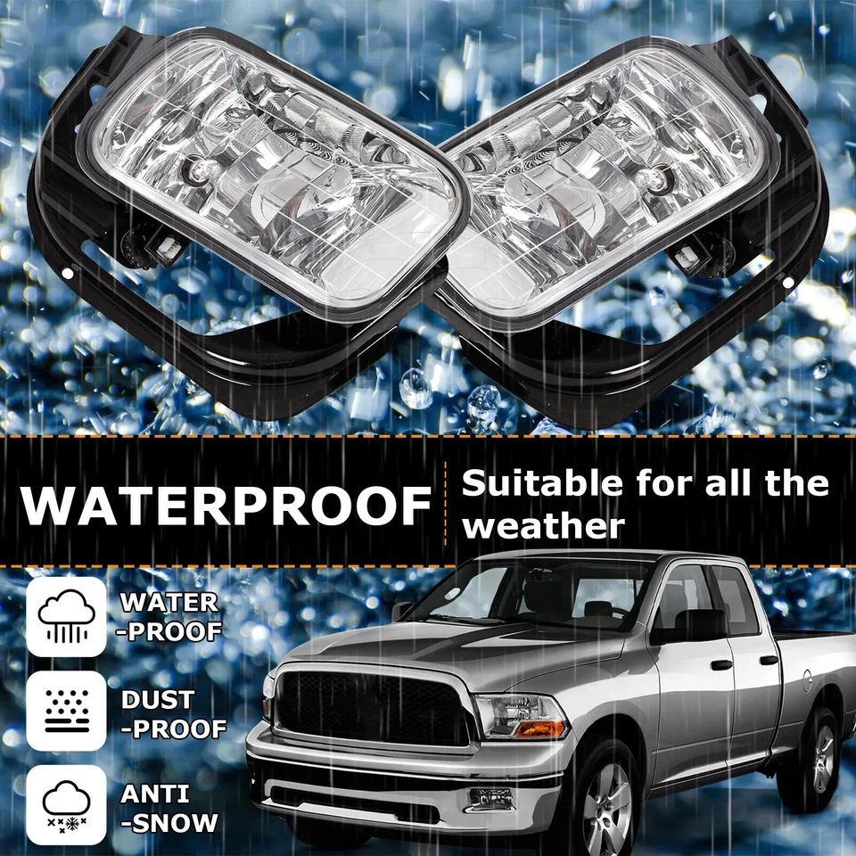 Faros antiniebla delanteros para Dodge Ram 2500 3500 2010-2018 / Ram 1500 2009-2012 Foto 3 de 4