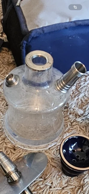 Shisha Oduman Travel Festival Shisha mit Zubehör und Duvence Kohleanzünder - Bild 3 von 4