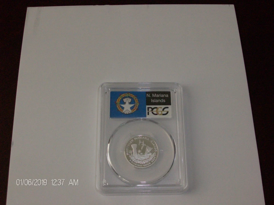 Quarter 2009-S Northern Mariana Islands Silver Quarter PCGS Proof 69 DEEP CAMEO - Image 2 of 2