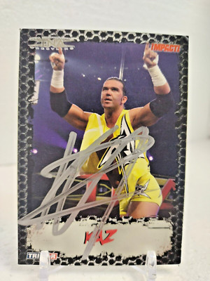 FRANKIE KAZ KAZARIAN AUTO Signed 2008 Tristar Impact TNA COA On-Card SUPERSTAR
