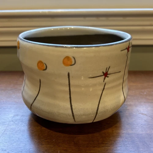 Z Pots Studio Art Pottery Bowl Field Flowers Bowl Tea Soup ZPOTS Vermont 4”