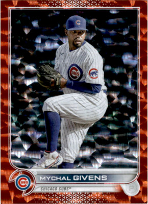 2022 Topps Orange Rainbow Foil #US140 Mychal Givens  SN299  Chicago Cubs