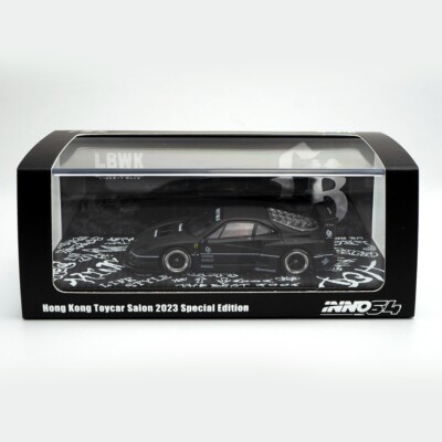 INNO64 LIBERTY WALK LBWK FERRARI F40 MATTE BLACK HONG KONG TOYCAR