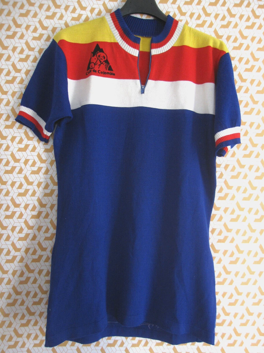 Maillot Cycliste Acrylique FFCT Federation Cyclotourisme 70'S Vintage Maillot Cycliste Acrylique FFCT Federation Cyclotourisme 70'S Vintage