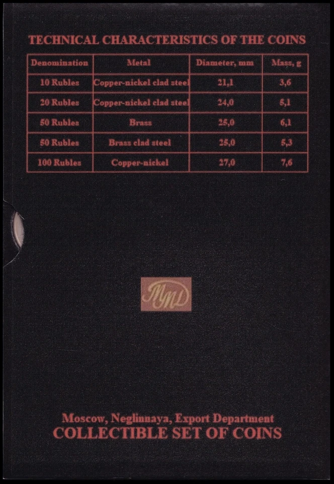Russia 1993. Annual Set of Circulated Coins. Moscow Mint. Original. - Image 3 of 4