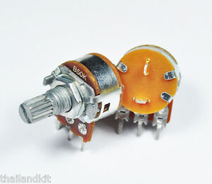 2 x Genuine ALPHA B50K 1W Potentiometer Pot 25m ON/Off Switch Volume Control 