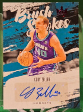 2019-20 Court Kings CODY ZELLER Brush Strokes RED Auto #'d /99
