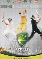 2008-09 SELECT CRICKET AUSTRALIA [OFFICIAL ALBUM / FOLDER] + FULL BASE CARD SET