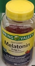 Spring Valley MCLANE500874982 Melatonin Adult Gummies - 120 Gummies