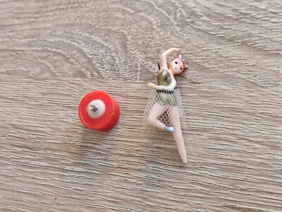 Vintage Lady Mate Twinkle Aki Jewelry Music Box Magnetic Dancing