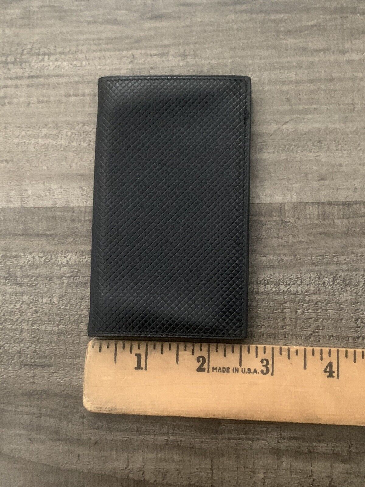 Bottega Veneta Black Leather ID Card Case Holder … - image 9