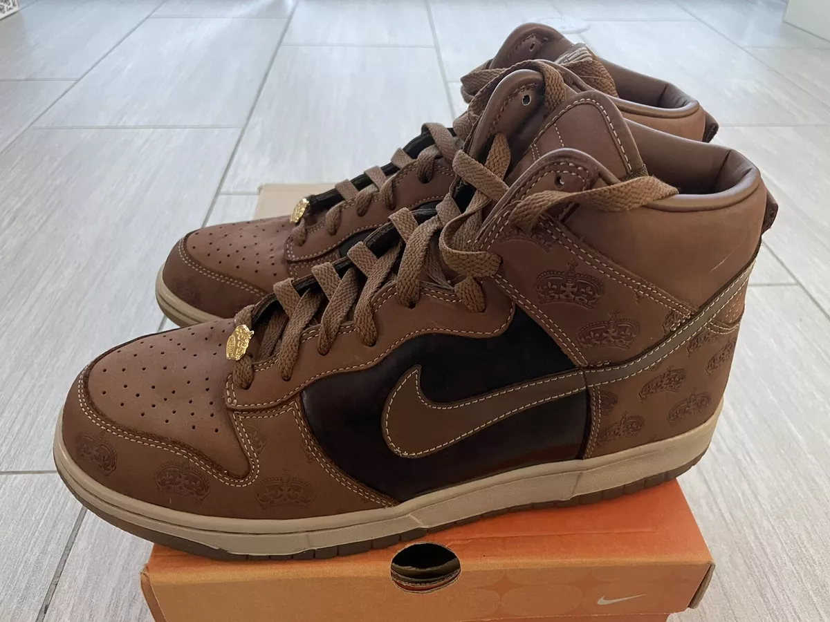 US Size 10.5 - Nike Dunk Hi Premium Mighty Crown Bison 2006 High (314263-221)