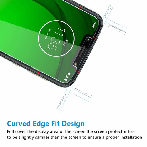 For Motorola Moto G7 PLAY Tempered Glass Screen Protector Guard Transparent 9H - Picture 7 of 8