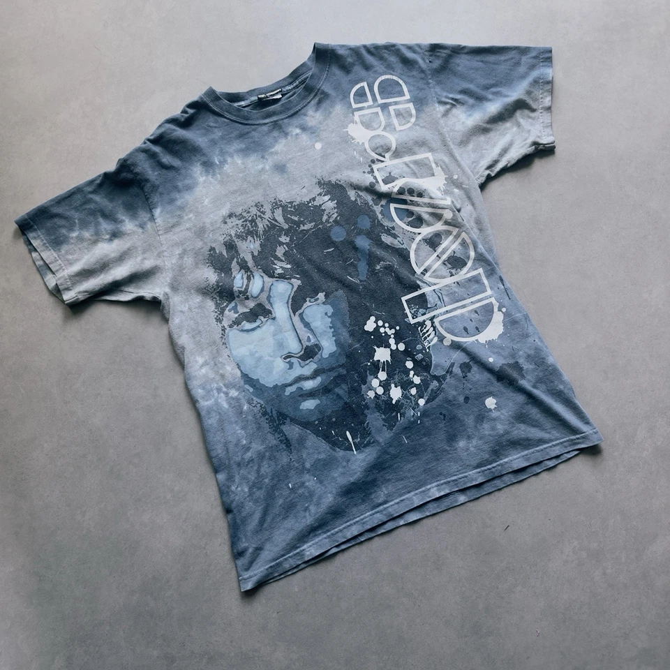 Мужская футболка Liquid Blue состаренная Jim Morrison The Doors окрашенная в галстук размер XL - Изображение 2 из 4