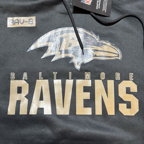 New Nike Baltimore Ravens Hoodie On Field Black Salute To Service Mens L - Picture 2 of 8