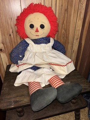 Large 35 inch Raggedy Ann Doll