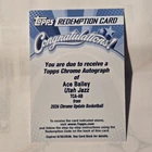 2025-26 Topps Chrome Update Autographs Redemption Ace Bailey TCA-AB RC Utah Jazz