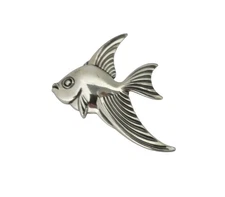 FORSTNER sterling silver fish brooch