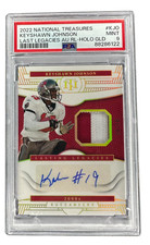 2022 National Treasures Lasting Legacies Keyshawn Johnson Auto GOLD /10 PSA 9