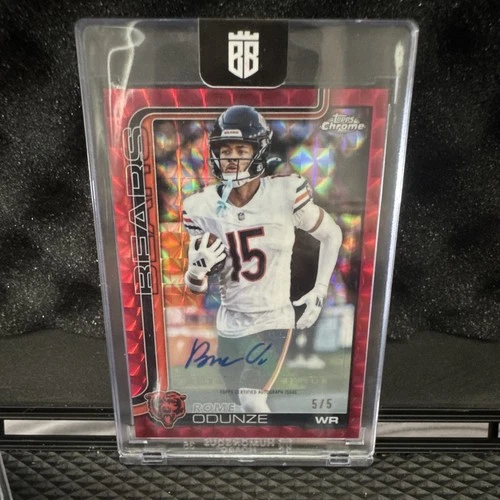 2025 Topps Chrome Rome Odunze Chrome Autographs (RAW)