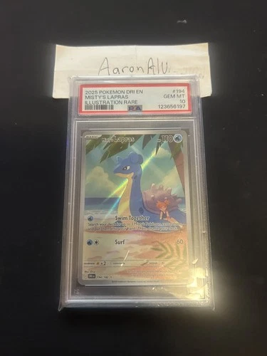 Misty's Lapras 194/182 Sv10: Destined Rivals Holo PSA 10