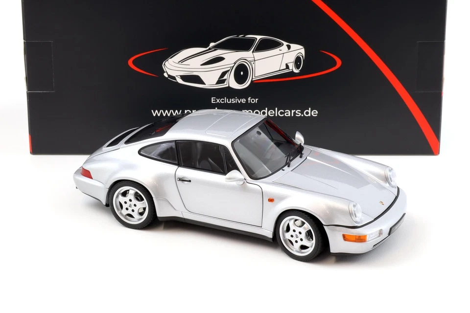 1:18 Norev Porsche 911 964 Carrera 4 WTL 30 Anni 911 Argento Polare - Limitato - Immagine 2 di 4