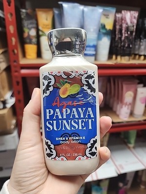 BATH & BODY WORKS AGAVE PAPAYA SUNSET BODY LOTION 8 FL OZ