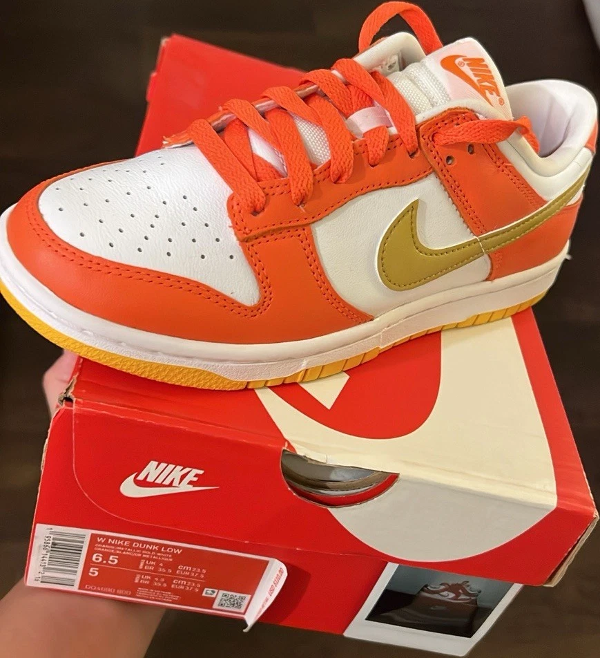 Nike Dunk Low White Orange | eBay