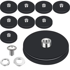 8 Pcs Rubber Coated Magnets 30 Lbs Anti Scratch Mounting Magnets Neodymium Magne