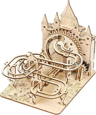 3D Wooden Puzzles for Adults & Teenagers Machine Marble Run Wood Model... 