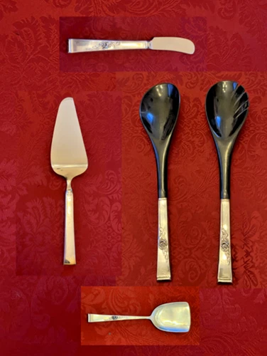 Reed&Barton Sterling Classic Rose LOT/MULTIPLE SERVING PIECES CAKE SALAD BON-BON