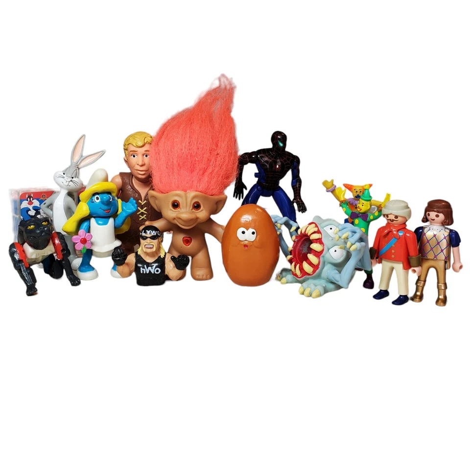 Lote Mixto De Juguetes De Colección Años 90 Dibujos Animados Hulk Hogan Treasure Troll Pollo McNugget Foto 4 de 4