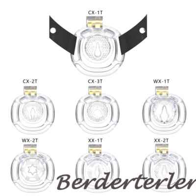 Mini Chastity Lock Positive and Negative Wearable Chastity Cage Male Ring Cages