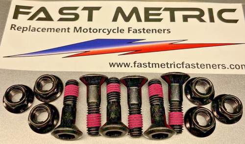 Pernos y tuercas de piñón trasero negros para Kawasaki KX/KDX/KLX reemplaza al fabricante de equipos originales 92150-1978 - Imagen 4 de 5