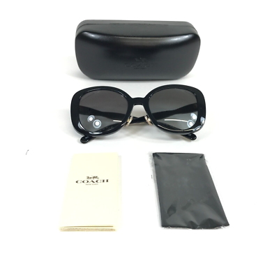Coach Sunglasses HC8333 C7995 50023C Black Gold Frames w
