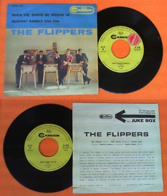 LP 45 7'' THE FLIPPERS When the saints go rockin'in Muskrat cha (QSF2)
