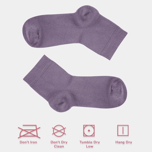 Cosyfeel® Women Loose Diabetic Ankle Socks 4-Pack Bamboo Material Seamless Toe - Picture 125 of 231