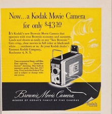 1952 Print Ad Kodak New Brownie Movie Cameras Eastman-Kodak Rochester,NY