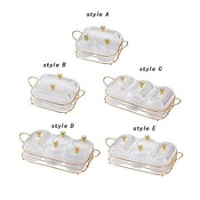 Dried Fruit Tray Crown Divided Serving Platter for Party Dining Room Kitchen