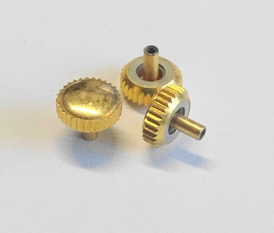 Couronne De Remontoir Pour Montre étanche Plaquée Jaune - Neuf Sans étiquette