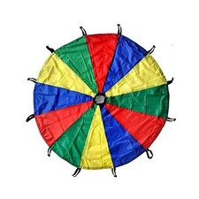 GSi Kids Play Parachute 24 Ft, 30Ft, 35Ft Toy with Handles and Carry Bag for ...