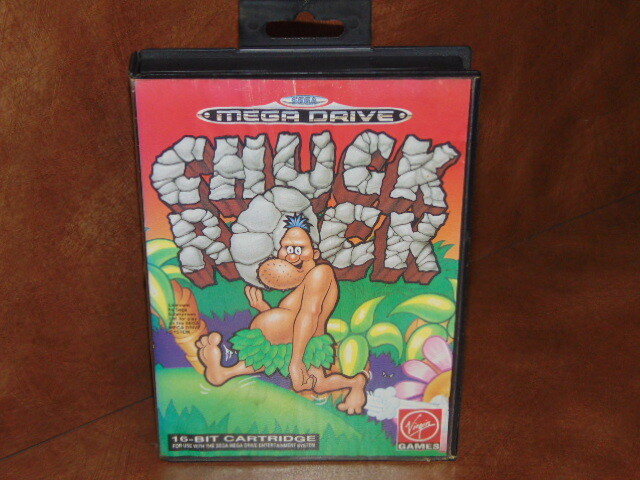 Chuck Rock / Sega MegaDrive / Version Pal. / Jeu Complet!!!