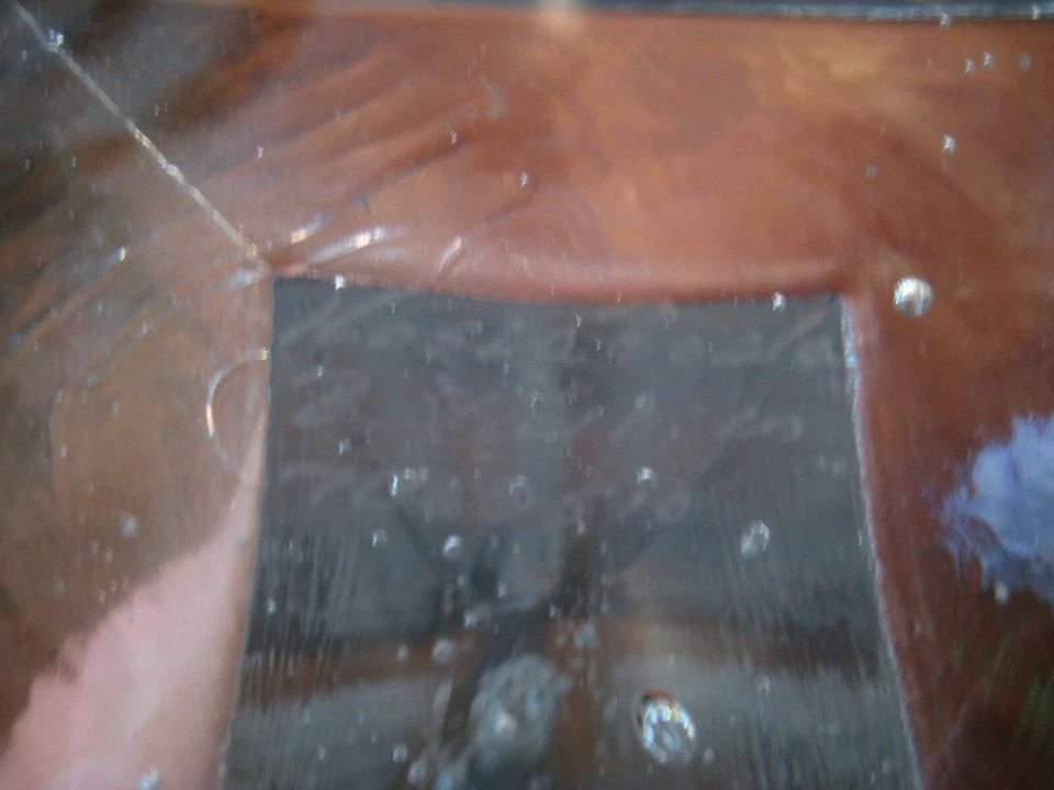 large kosta boda bertil vallien glass candlestick rippled bubbles effect  - Image 4 of 4